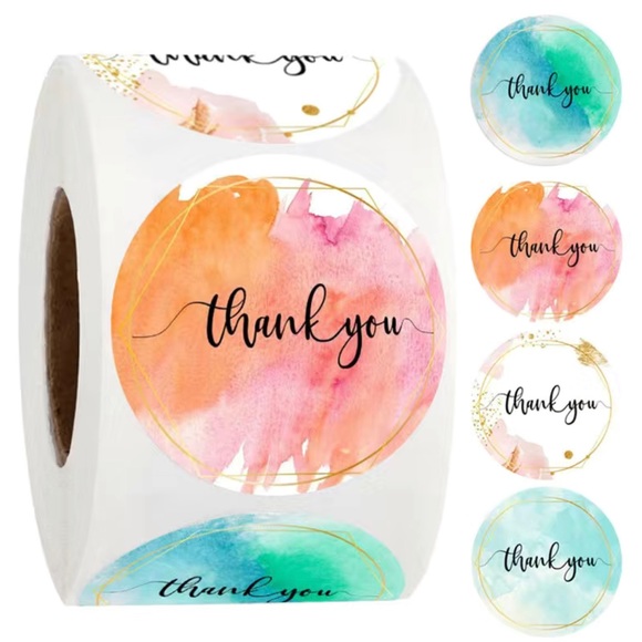 Bundle: 120pcs,Thank You Sticker,Label for Small Business + 500pcs sticker roll - Picture 9 of 11
